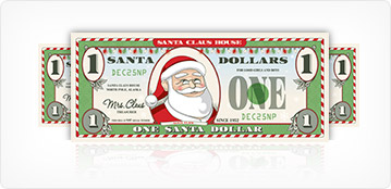 Exclusive Santa Dollar